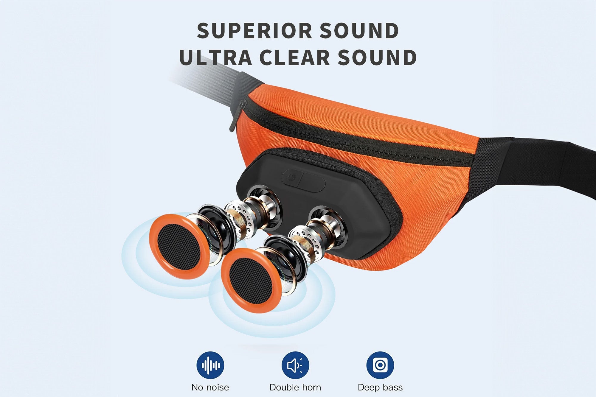 Fanny Pack with Bluetooth Speaker