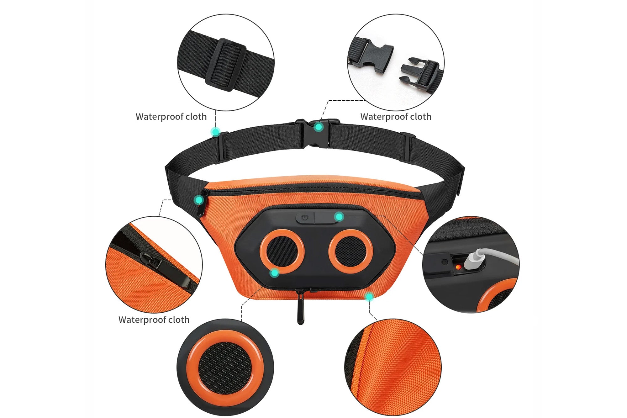 Fanny Pack with Bluetooth Speaker