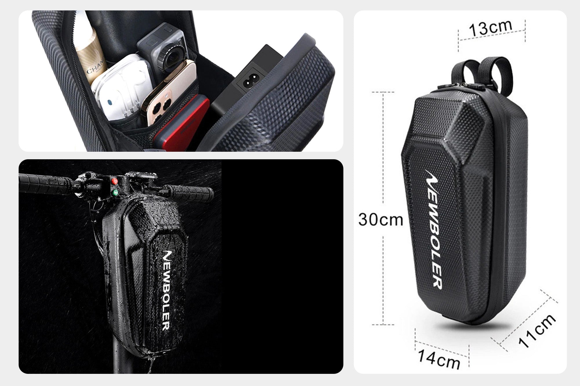 Quick Release Hard Shell Storage Bag for Glider E-Bike & Scooter