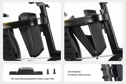 Quick Release Hard Shell Storage Bag for Glider E-Bike & Scooter