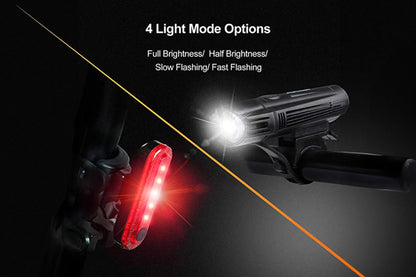 USB Rechargeable Front and Rear Light