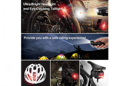USB Rechargeable Front and Rear Light